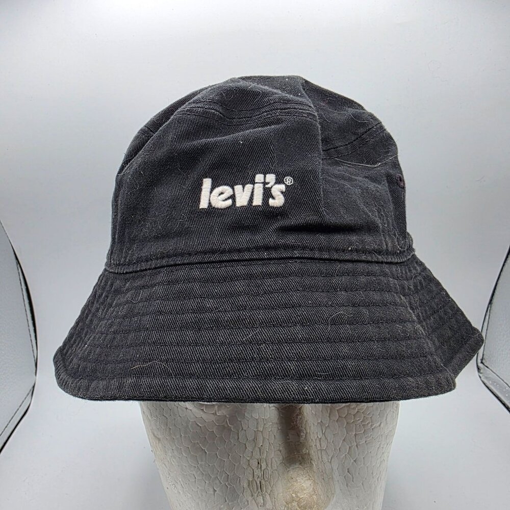 Levis Bucket Hat Unisex Black Casual Headwear Outdoors Walking Summer Fashion